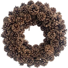 24 Inch Fall Winter Front Door Wreath Burgundy Berry Wreath with Mixed Magnolia Maple Leaves Large Decor on Farmhouse Grapevine for Christmas Celebration Front Door Wall Window Home Decoration