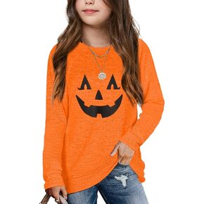 قمصان الفتيات من Apbondy كاجوال بأكمام طويلة وفتحة رقبة مستديرة وقمصان فضفاضة مخططة in Kuwait