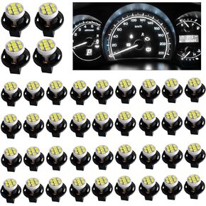 40 قطعة T10 194 168 مصابيح إضاءة LED لأداة القياس مع مقبس قفل ملتوي، مصابيح إضاءة مجموعة أدوات خضراء ساطعة للوحة أجهزة القياس ومؤشر القبة وأضواء لوحة القيادة