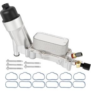 926-959 Upgrade Aluminum Engine Oil Cooler & Filter Housing Kit Compatible with Avenger Durango J-e-e-p Grand Cherokee 200 300 3.6L 2011-2016 926-876 5149062AA 5149062AB
