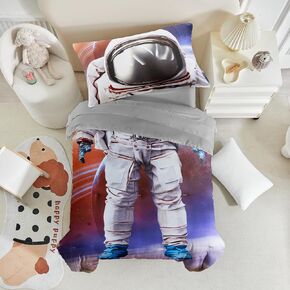 طقم سرير طفل صغير مكون من 4 قطع شرابات مبطن بوهو طقم سرير أطفال بوهيمي أنيق للأولاد والبنات مع ملاءة جاهزة وملاءة علوية وغطاء وسادة قياسي وردي in Kuwait