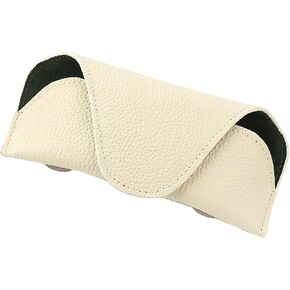 Kundalini Sunglass Holder for Car Visor,Leather Sunglasses Organizer,Car Visor Sunglasses Accessories 6.88 x 3.15 x 1.96 inches White
