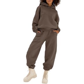 Aleumdr Womens 2 Piece Outfits Matching Sets Sweatsuit Hoodie Sweatshirts and Sweatpants Tracksuits Joggers Sweat Sets