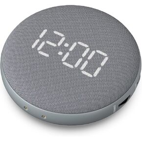 REACHER Super Loud Vibrating Alarm Clock for Heavy Sleepers/Hearing Impaired/Deaf, Wireless Bed Shaker Under Pillow, Rechargeable Battery Powered Alarm Clock for Travel, Auto-Dim, Portable