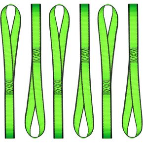 XSTRAP STANDARD Soft Loop Motorcycle Tie Down Straps, 6 Pack 14 inches 1100LB Load Capacity-Heavy Duty UV RESISTANT Tie Down Loops for Securing ATV UTV Motorcycles Scooters Dirt Bikes Garden Equipment