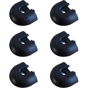 6-Pack L Track Angled End Caps, Eliminates Sharp Edges On Angled L Track Ends, Easily Roll Motorcycles, ATVs, and Other Wheeled Cargo Over L Track Angled Rails
