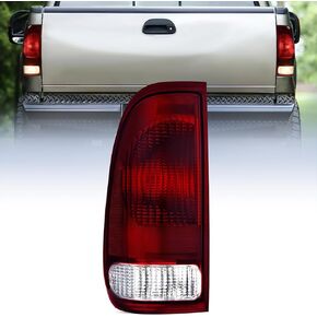 Nilight Taillight Assembly Compatible with 1997 1998 1999 2000 2001 2002 2003 2004 2005 2006 2007 Ford F150 Styleside F250 F350 F450 F550 Super Duty Smoke Rear Lamp OE Style Pair