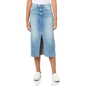 PAIGE Women's Meadow Midi Skirt Front Slit