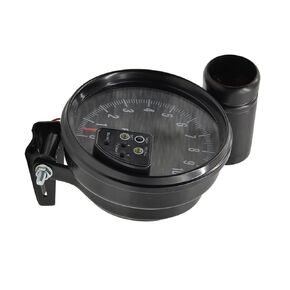 Unifizz Black Tachometer Gauge, 5 Inch 11000 RPM 7 Colors Backlight with Shift Light Peak Sound LED Flash, Autogage Tachometers