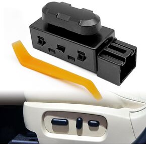 Power Seat Switch Front Driver Side Compatible with 2005-2015 Ford Mustang F150 F250 F350 Explorer Escape Lincoln & More, Passenger Side Power Seat Adjust Switch Replace# 5F9T-14B709-AA, 9L3Z14A701A