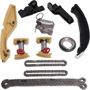 ENA Timing Chain Kit Compatible with Ford Lincoln Taurus Explorer F150 Edge Flex Transit-150 250 350 HD MKS MKX MKZ 2011 2012 2013 2014 2015 2016 2017 2018 2019 3.5L 3.7L V6 Replacement for 9-0738S