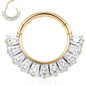 AROWRO Septum Jewelry 16G 316L Surgical Steel Septum Ring Nose Rings Hoops for Men Women Septum Piercing Jewelry Daith Earring Cartilage Tragus Rook Ear Lobe Piercing Jewerly