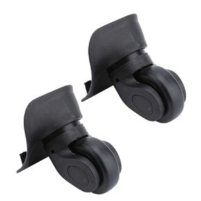 Luggage Swivel Wheel, 2Pcs Universal Suitcase Castors Replacement Left & Right Caster Wheels for Luggage Travel Case Customs Box, Dual Roller Bearing Wheels