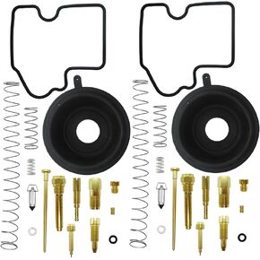 2-Pack Carburetor Rebuild Carb Repair Kits Replacement for Kawasaki Brute Force 650 Prairie 650 KVF650