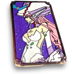 Zerotwo Pin enamel darking in the front Pin zerotwo figure pin zerotwo enamel pin anime girl enamel pin