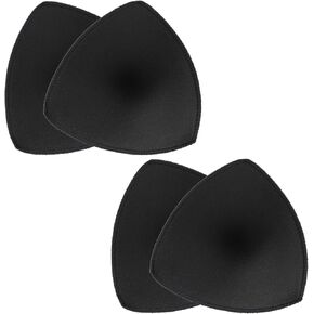 2 Pairs Bra Cups Inserts Triangle Sports Bra Inserts Push Up Breast Bra Insert Pads Removable for Woman