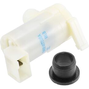 ACROPIX Windshield Washer Motor Pump with Grommet for Nissan 200SX Base - Pack of 1 Black