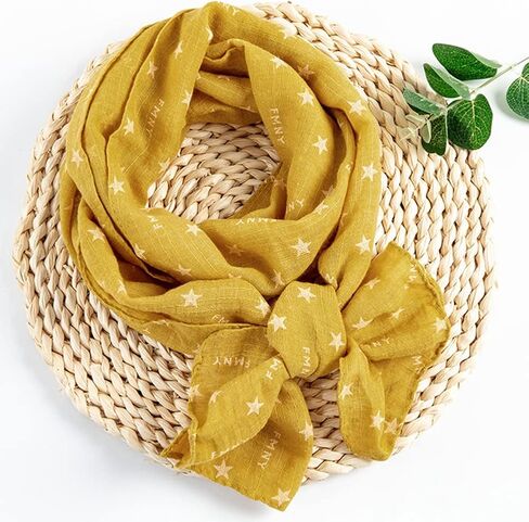 وشاح Belsen الصيفي الناعم ذو الطباعة اللطيفة للأطفال الأولاد والبنات وشاح السفر الكاجوال 60 بوصة × 10 بوصة in Saudi Arabia