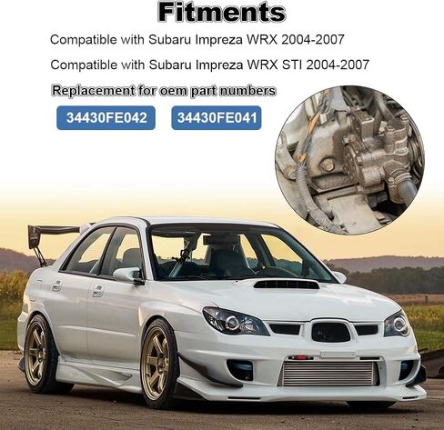 مضخة توجيه كهربائية مع بكرة متوافقة مع محرك Subaru Impreza WRX 2.0L 2.5L H4 2004 2005 2006 2007، بديل لـ 34430FE042، 96-5396 in Saudi Arabia