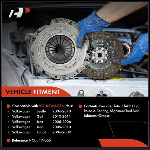 مجموعة قابض ناقل الحركة A-Premium متوافقة مع Volkswagen Jetta 2005-2010، Golf 2010-2011، Beetle 2006-2010، Rabbit 2006-2009، 1.9L 2.5L in Saudi Arabia