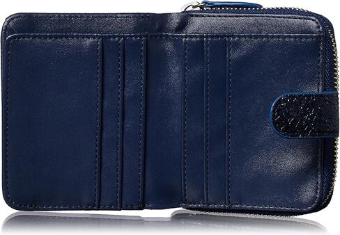 VOICE Align mini type Bi-Fold Wallet wallet Leather made by NEW LIFE in Italy Cowhide ART.Chic Women's Elegant, easy-to-use and beautiful In gift box (Silver) in Saudi Arabia
