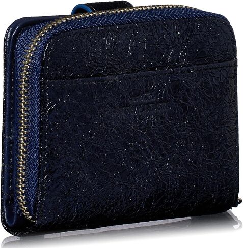 VOICE Align mini type Bi-Fold Wallet wallet Leather made by NEW LIFE in Italy Cowhide ART.Chic Women's Elegant, easy-to-use and beautiful In gift box (Silver) in Saudi Arabia