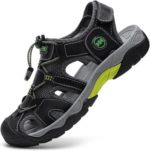 Men's Sport Sandals Breathable Outdoor Hiking Sandals Adjustable Fisherman Shoes Closed Toe Summer Walking Casual Sandals in Saudi Arabia