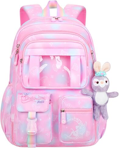 Girls Backpack,Kids Backpack for Girls with Compartment,Book Bag for Elementary Primary School(Blue) in Saudi Arabia