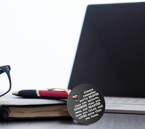 Pocket Hug Token Keepsake for Friends Family, Long Distance Relationship Love Gift, Stainless Steel Double-Sided Miss You, Back to School Gifts for Boy, Isolation Lockdown Quarantine in Saudi Arabia