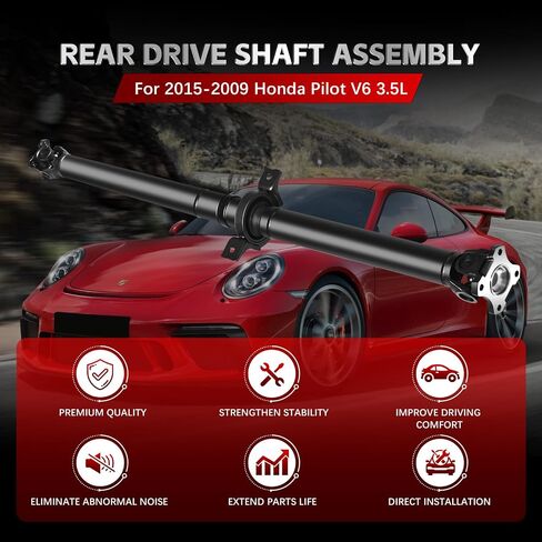 Nifeida 936-001 Rear Driveshaft Propeller Drive Shaft Assembly for 02-06 Honda CRV CR-V 2002 2003 2004 2005 2006 AWD 4WD L4 2.4L Replaces# 40100S9AE01 40100SCAA01 40100S9AJ01 in Kuwait