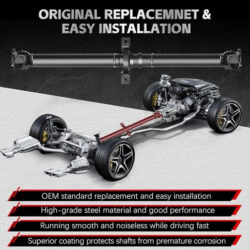 Nifeida 936-001 Rear Driveshaft Propeller Drive Shaft Assembly for 02-06 Honda CRV CR-V 2002 2003 2004 2005 2006 AWD 4WD L4 2.4L Replaces# 40100S9AE01 40100SCAA01 40100S9AJ01 in Kuwait