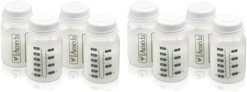Ameda Breastmilk Storage Bottles | Breast Milk Storage Containers | 4 Count in Saudi Arabia