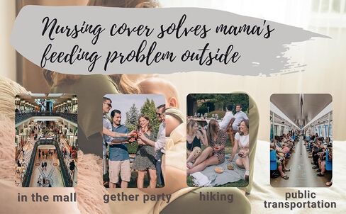 Nursing Cover for Newborn Breastfeeding Multi Use Infant Stroller Canopy Unisex Baby Car Seat Cover High Chair Cover Shopping Cart Cover for Baby Boy and Girl (Animal 1) in Kuwait