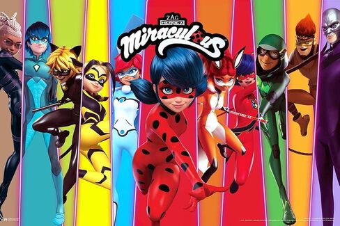 Miraculous Ladybug and Cat Noir Heroez Heroes Cartoon TV Series Movie Miraculous Ladybug Merchandise Miraculouses Miraculous Ladybug Poster Girls Bedroom Decor Cool Wall Art Print Poster 12x18 in Kuwait