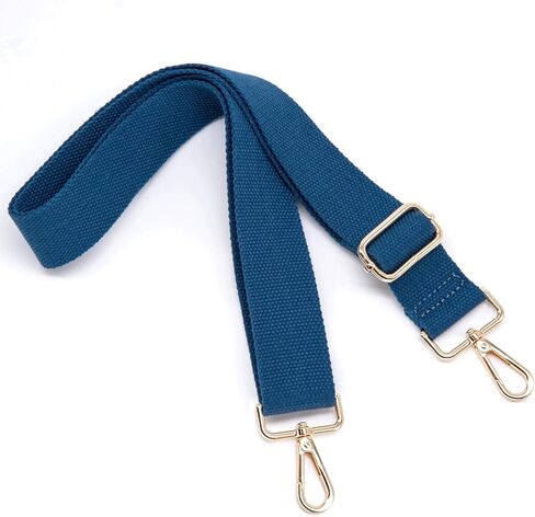 S&loyoe أشرطة محفظة بلون سادة بديلة لحقيبة كروس وحزام جيتار عريض قابل للتعديل لحقائب اليد 1.5 بوصة (فضي أسود نقي) in Kuwait