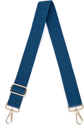 S&loyoe أشرطة محفظة بلون سادة بديلة لحقيبة كروس وحزام جيتار عريض قابل للتعديل لحقائب اليد 1.5 بوصة (فضي أسود نقي) in Kuwait