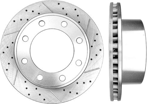 Callahan CDS02081 REAR Premium Grade D/S 326 mm [2] Rotors Set [ fit Ford Excursion F-250 F-350 Super Duty ] in Saudi Arabia