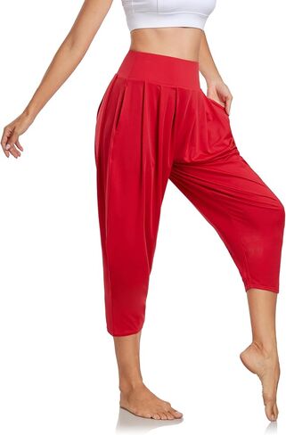 RIMLESS 7 Women's Harem pants Loose Fit Capri Pants Joggers Yoga Hippie Boho Balloon Pants in Saudi Arabia