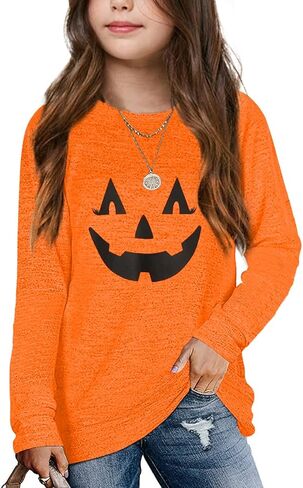 قمصان الفتيات من Apbondy كاجوال بأكمام طويلة وفتحة رقبة مستديرة وقمصان فضفاضة مخططة in Kuwait