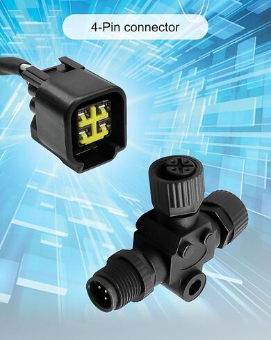 كابل واجهة المحرك مناسب لمحرك Yamaha الخارجي 2006-2023، كابل اتصال NMEA2000 يستبدل اتصال 000-0120-37 3004.6865 مع موصل T، 15 قدم in Saudi Arabia