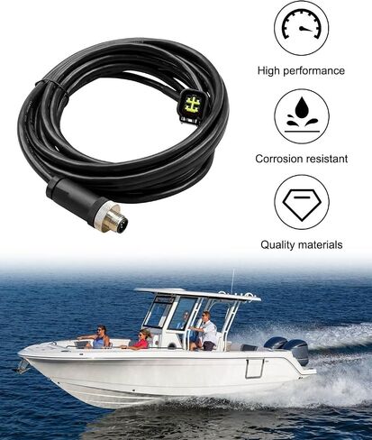 كابل واجهة المحرك مناسب لمحرك Yamaha الخارجي 2006-2023، كابل اتصال NMEA2000 يستبدل اتصال 000-0120-37 3004.6865 مع موصل T، 15 قدم in Saudi Arabia