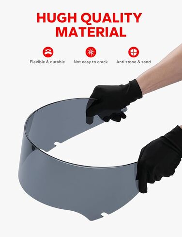 Amazicha 5" Windshield Windscreen Motorcycle Wind Splitter 15-23 Compatible for Harley Davidson Touring Road Glide Models 2015 2016 2017 2018 2019 2020 2021 2022 2023 2024(Smoke Tint) in Saudi Arabia