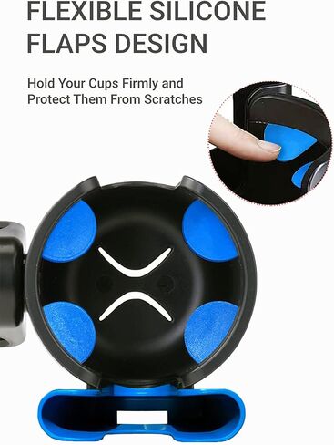 Universal Cup Holder, Stroller Cup Holder with Phone Holder, Stroller Accessories , Bike Water Bottle Holder, Treadmill, Wheelchair(Royal) in Saudi Arabia