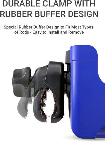 Universal Cup Holder, Stroller Cup Holder with Phone Holder, Stroller Accessories , Bike Water Bottle Holder, Treadmill, Wheelchair(Royal) in Saudi Arabia