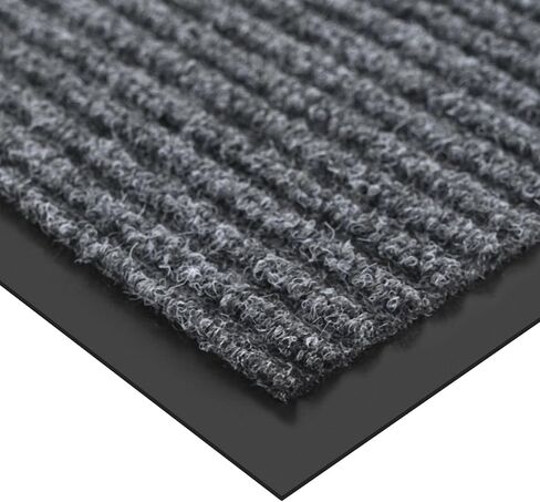 Heavy Duty Rubber Door Mat, 35x60 Inch Low Profile Front Door Mat Waterproof Cleaning Shoe Doormat, Indoor and Outdoor Home Rug Utility Mat for Entryway Garage Porch Patio(Jet Black) in Saudi Arabia
