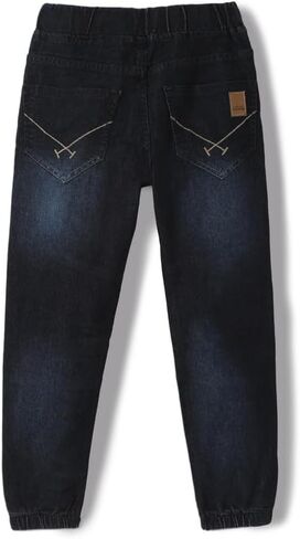 chopper club Boys Denim Jeans in Stretchable Cotton 3x1 Fabric in Slim Fit and Round Elastic with Patch in Saudi Arabia