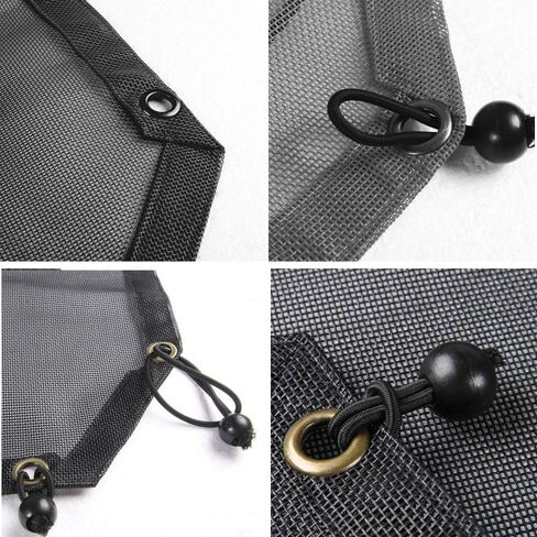JeCar Bikini Top Sunshade Mesh Sun shade for Jeep Wrangler JL JLU & Gladiator JT 4 Door 2018-2024 (Plain Black) in Saudi Arabia
