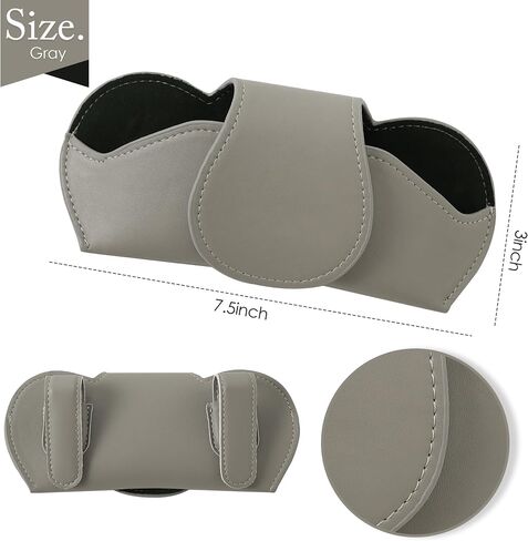 KINIVA Sunglass Clip for Car Visor,Car Sunglass Holder,Magnetic Glasses Case for Car Accessories Organizer in Saudi Arabia