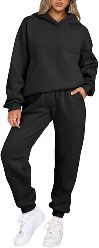Aleumdr Womens 2 Piece Outfits Matching Sets Sweatsuit Hoodie Sweatshirts and Sweatpants Tracksuits Joggers Sweat Sets in Saudi Arabia