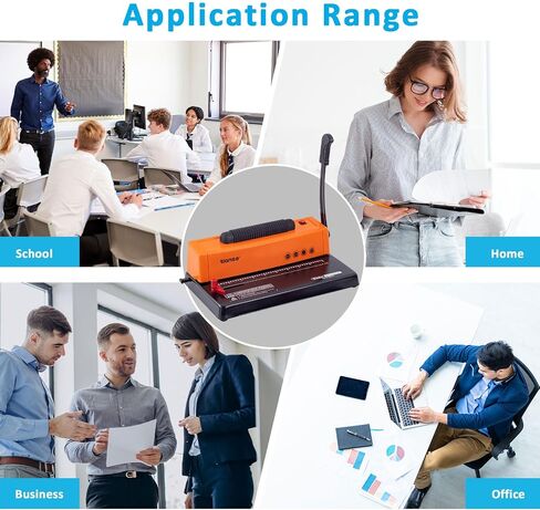 TIANSE Binding Machine, Wire Binder Machine 34 - Square Size Holes, Punching 120 Sheets, Bind 12 Sheets Book Maker with Sturdy Metal Construction in Saudi Arabia